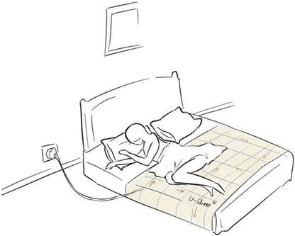 Grounding Sheet with Grounding Cord - Materials Organic Cotton and Silver Fiber Natural Wellness (27 * 52 Inch)